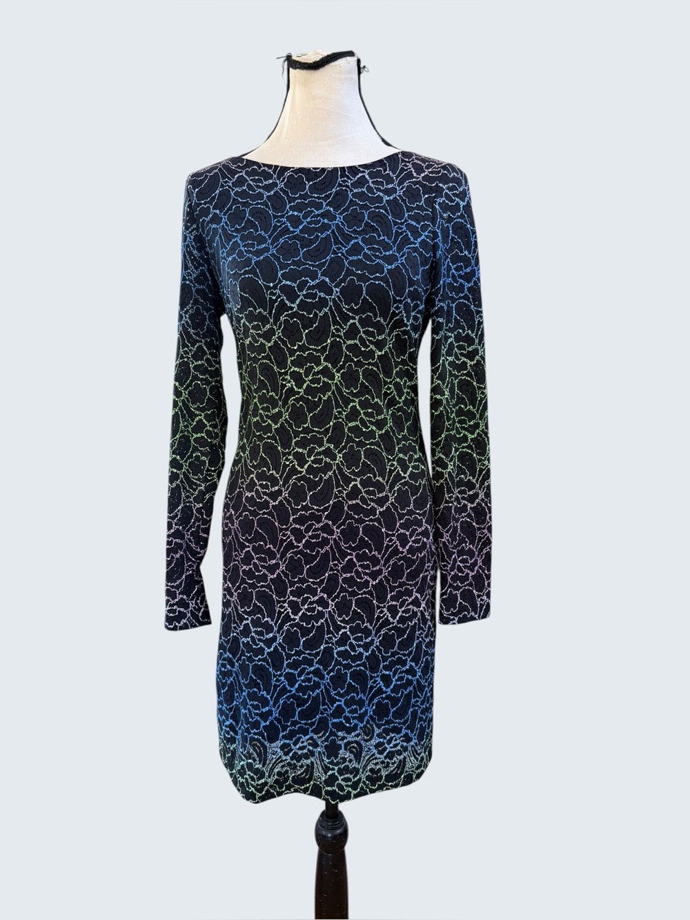 Betsy & Adam 90s bodycon floral ombre dress